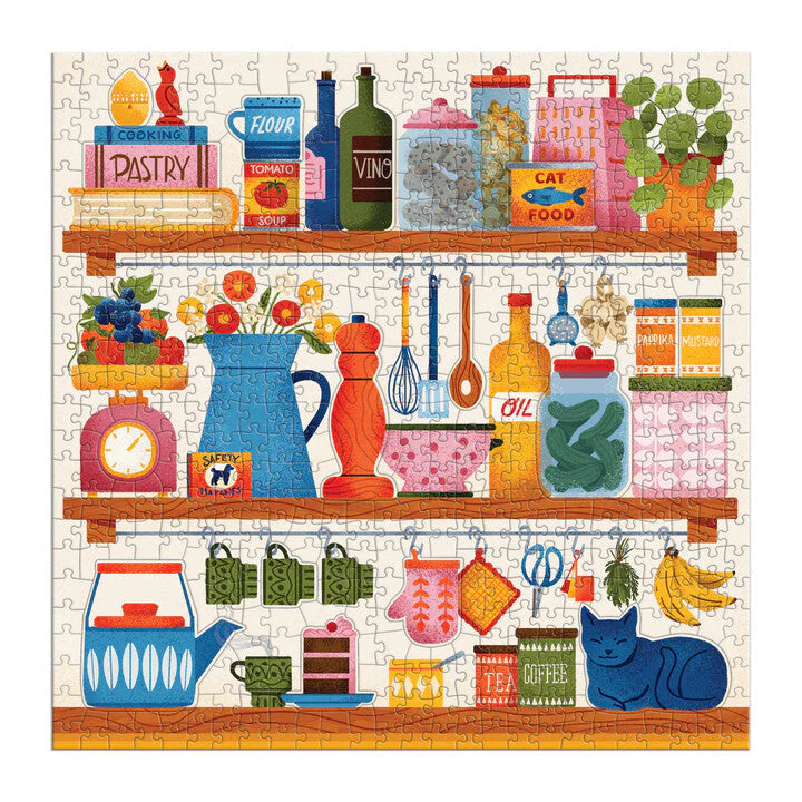 Galison | 500pc Puzzle with Shaped Pieces - Kitchen Essentials