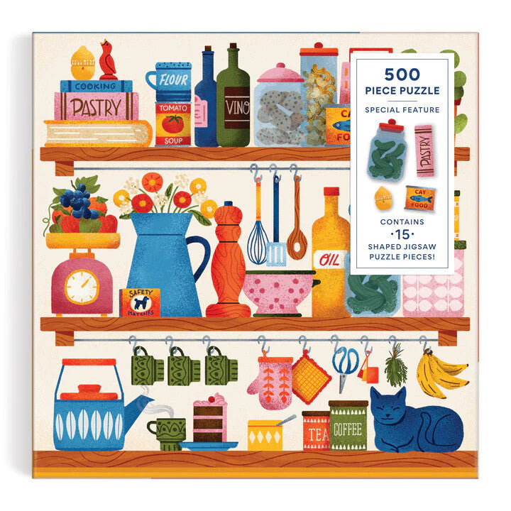 Galison | 500pc Puzzle with Shaped Pieces - Kitchen Essentials