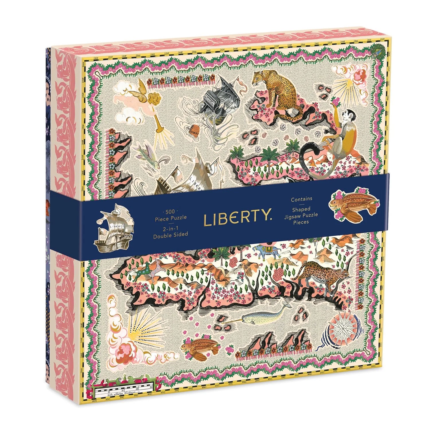 Galison | Liberty London Maxine 500pc Double Sided Puzzle