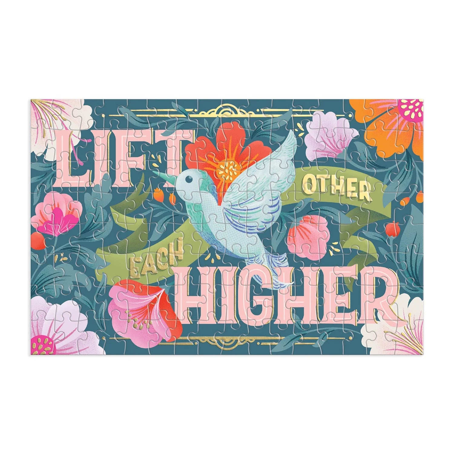 Galison | 128pc Matchbox Puzzle - Lift Each Other Higher