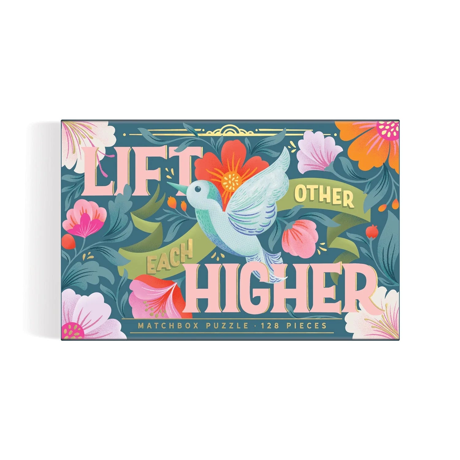 Galison | 128pc Matchbox Puzzle - Lift Each Other Higher