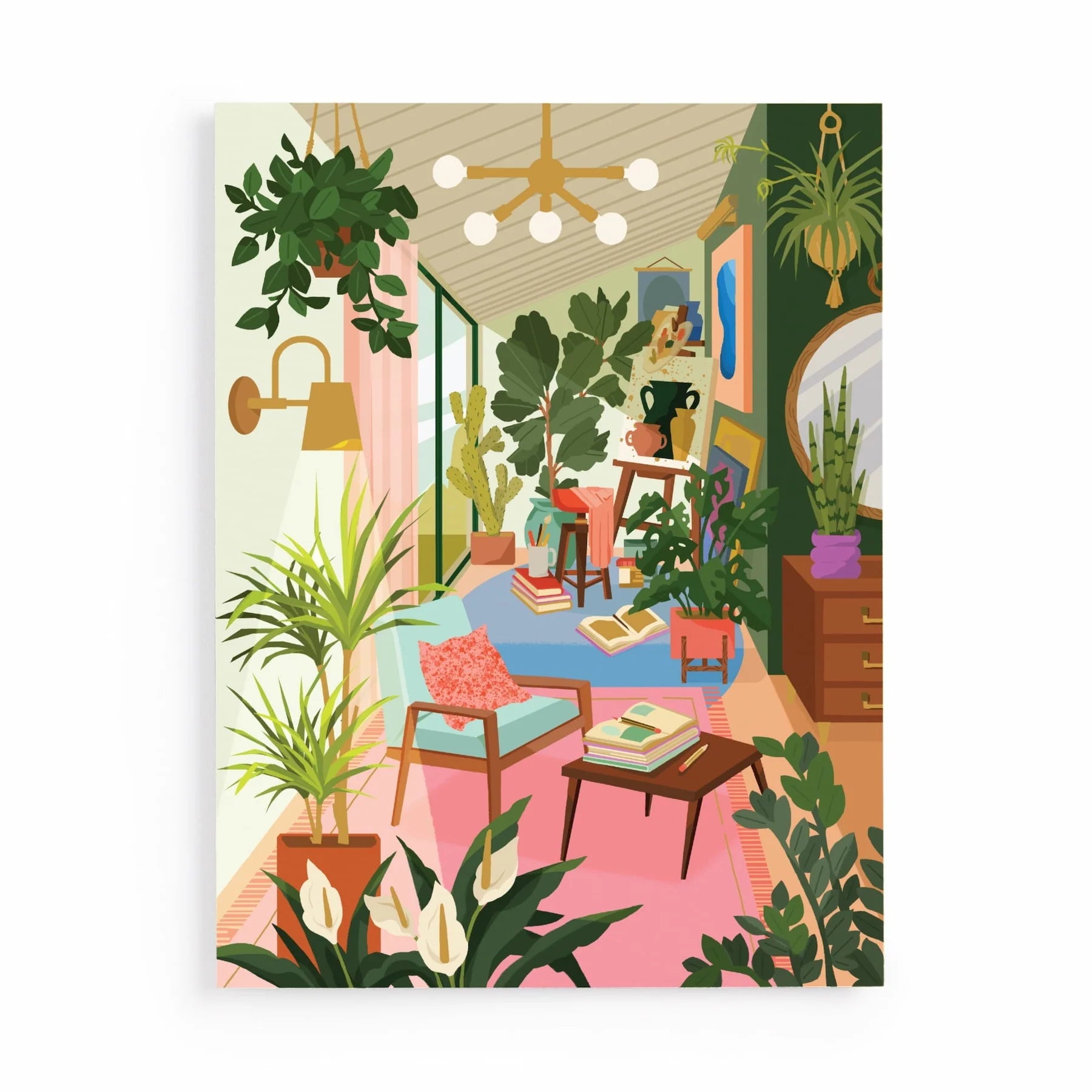 Galison | 500pc Puzzle - Lighting 101: Houseplants Book Puzzle