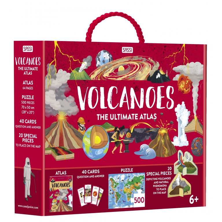 Sassi | The Ultimate Volcanoes Atlas - 3D Model, Book & Game Set