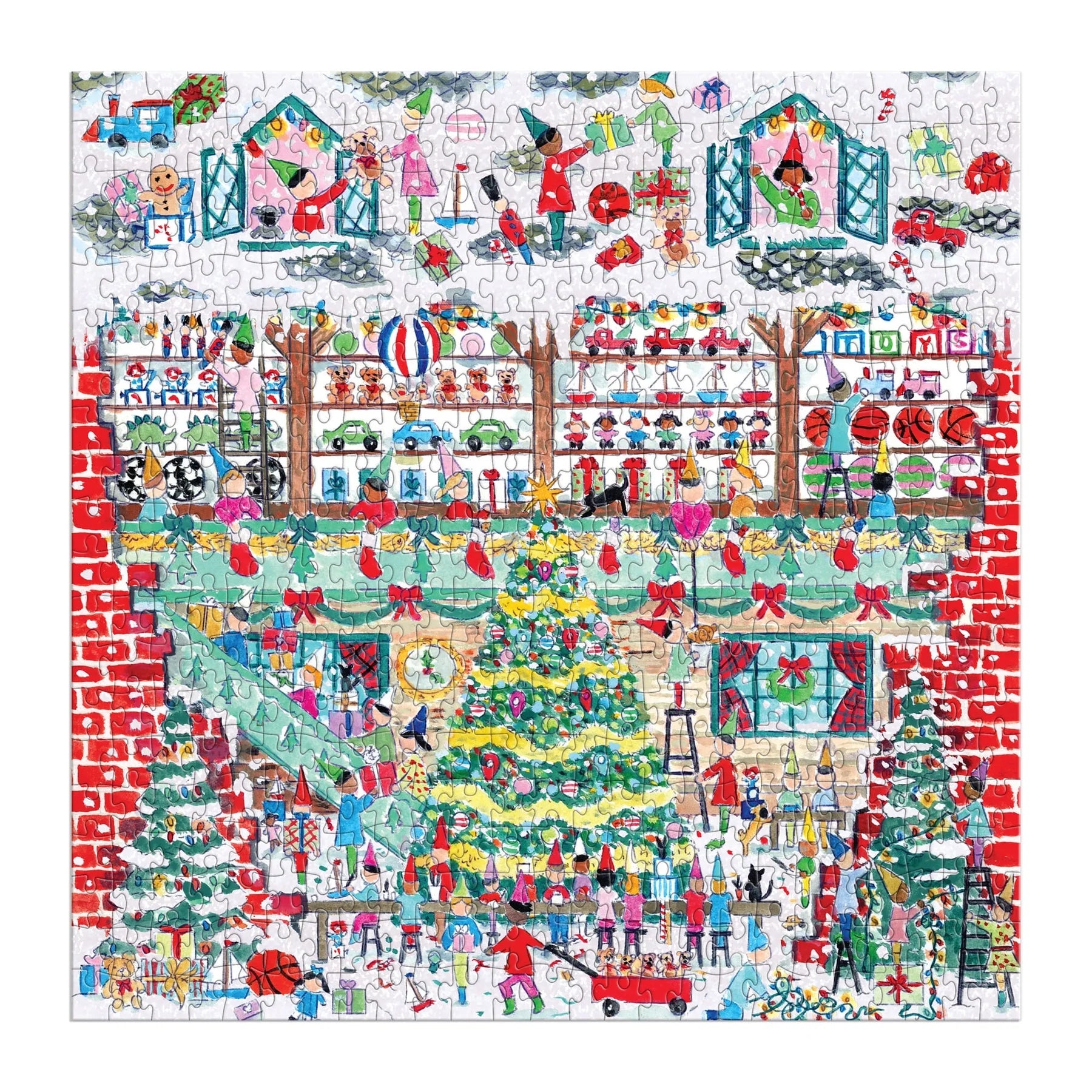 Galison | 500pc Foil Puzzle - Michael Storrings Toy Workshop