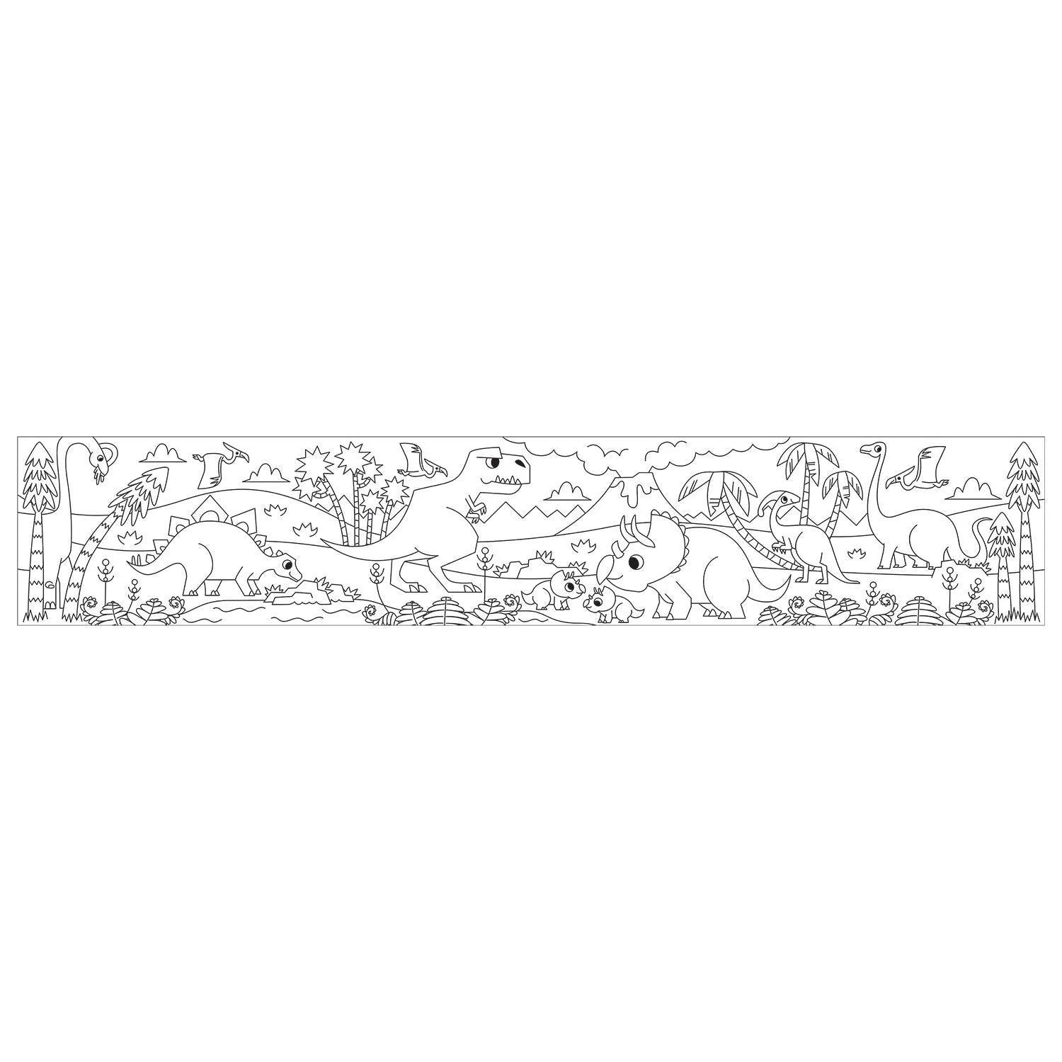 Mud Puppy | Mini Colouring Roll - Mighty Dinosaurs