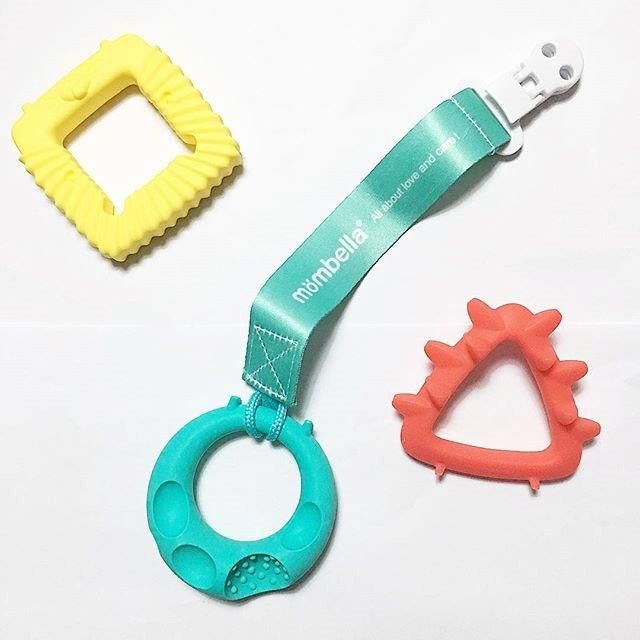 Mombella | Geo Animal Silicone Teethers 3pk