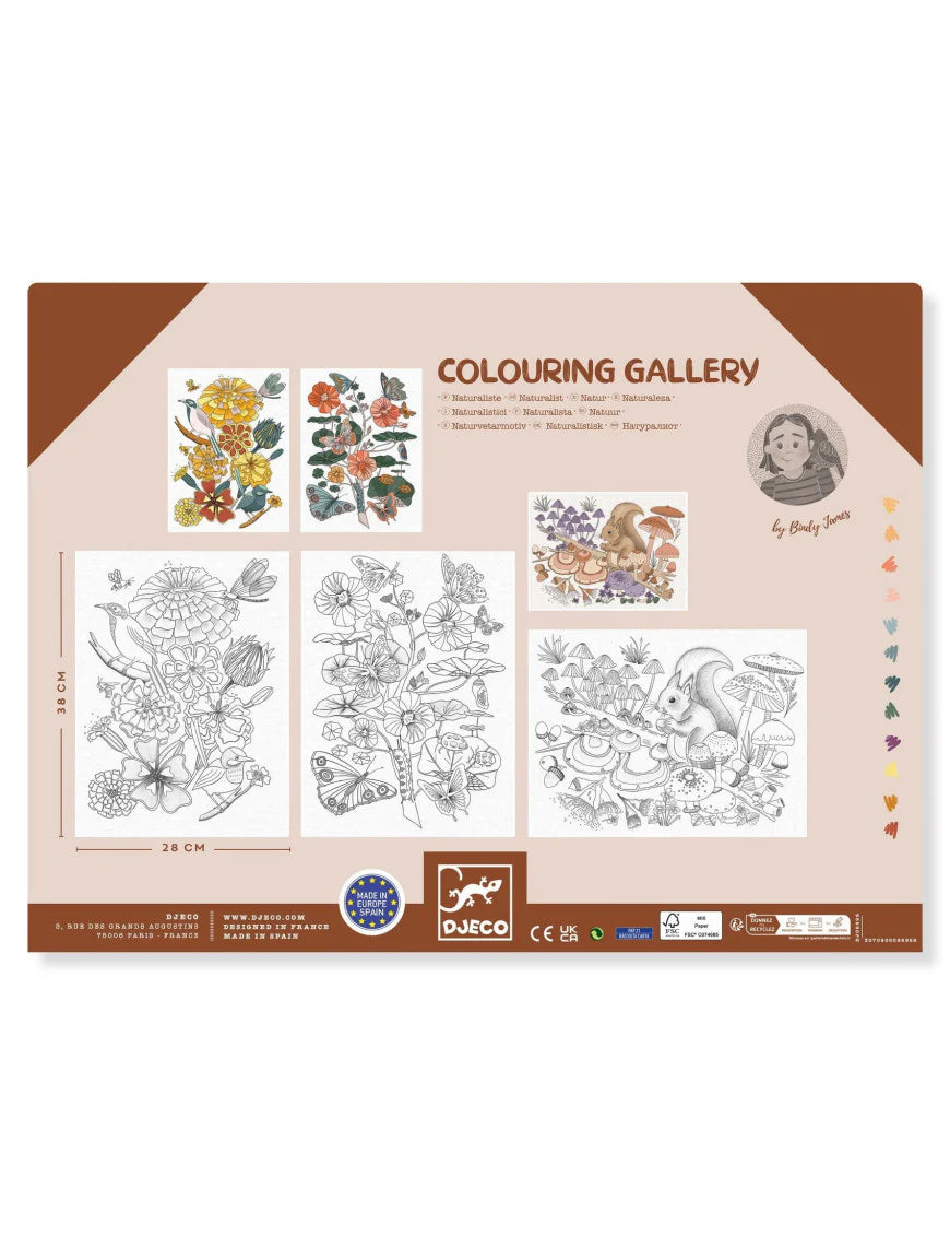 Djeco | Colouring Gallery - Naturalist