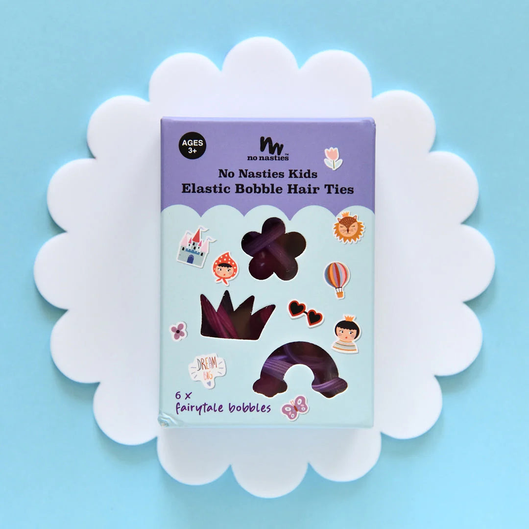 No Nasties | Elastic Hair Bobbles 6pk - Fairy Tale