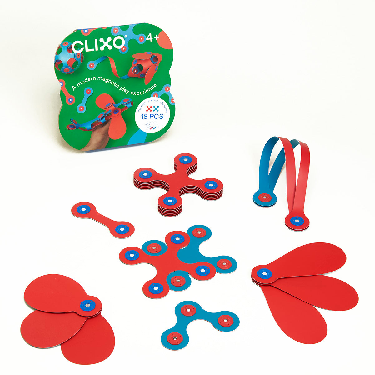 Clixo | Itsy Pack Flamingo & Turquoise - 18pc