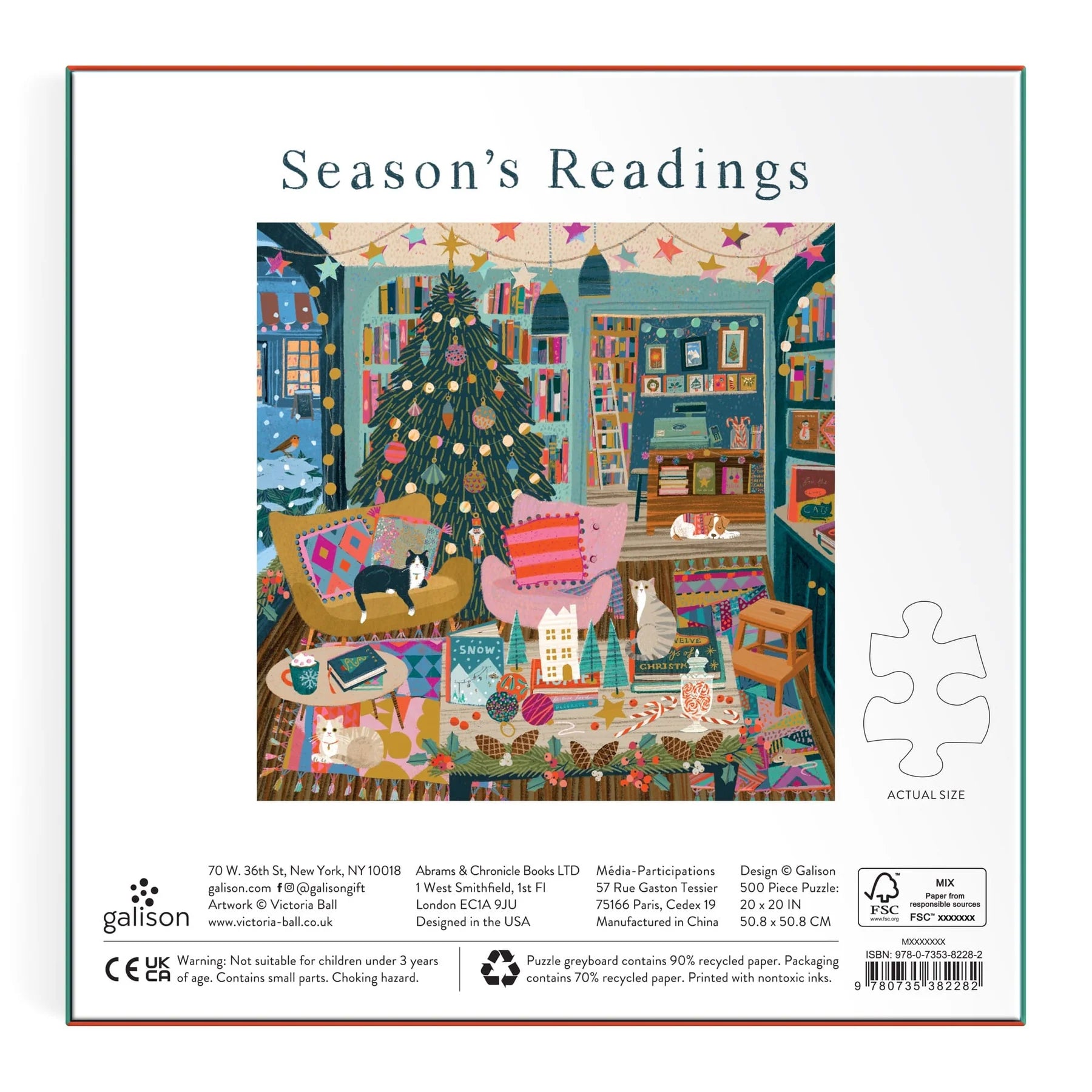 Galison | 500pc Puzzle - Season's Readings