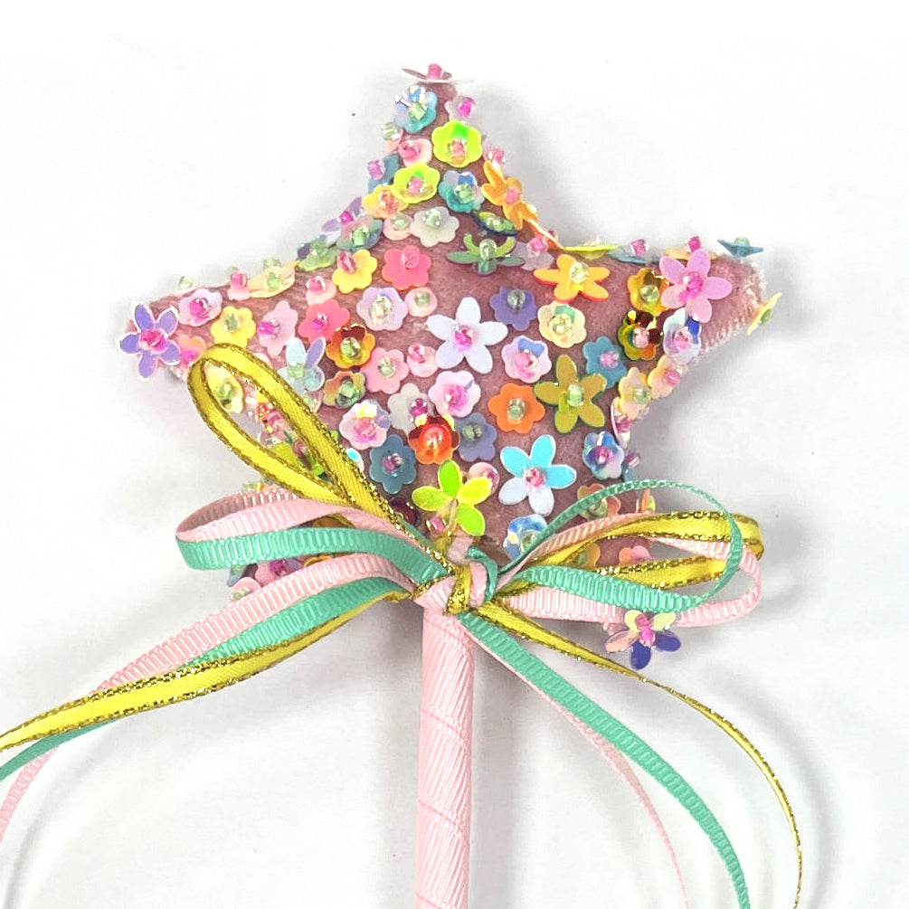 Lauren Hinkley | Wand - Floral Sequin Star