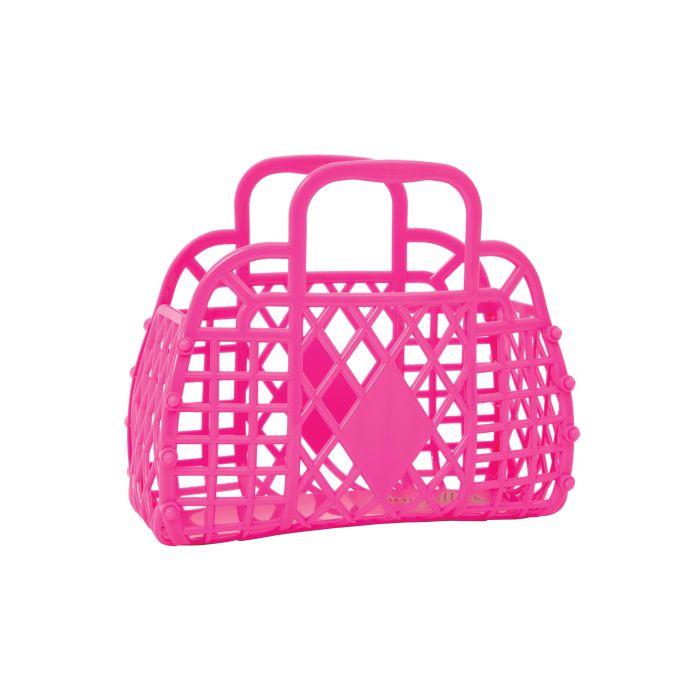 Sun Jellies | Mini Retro Basket - Berry Pink