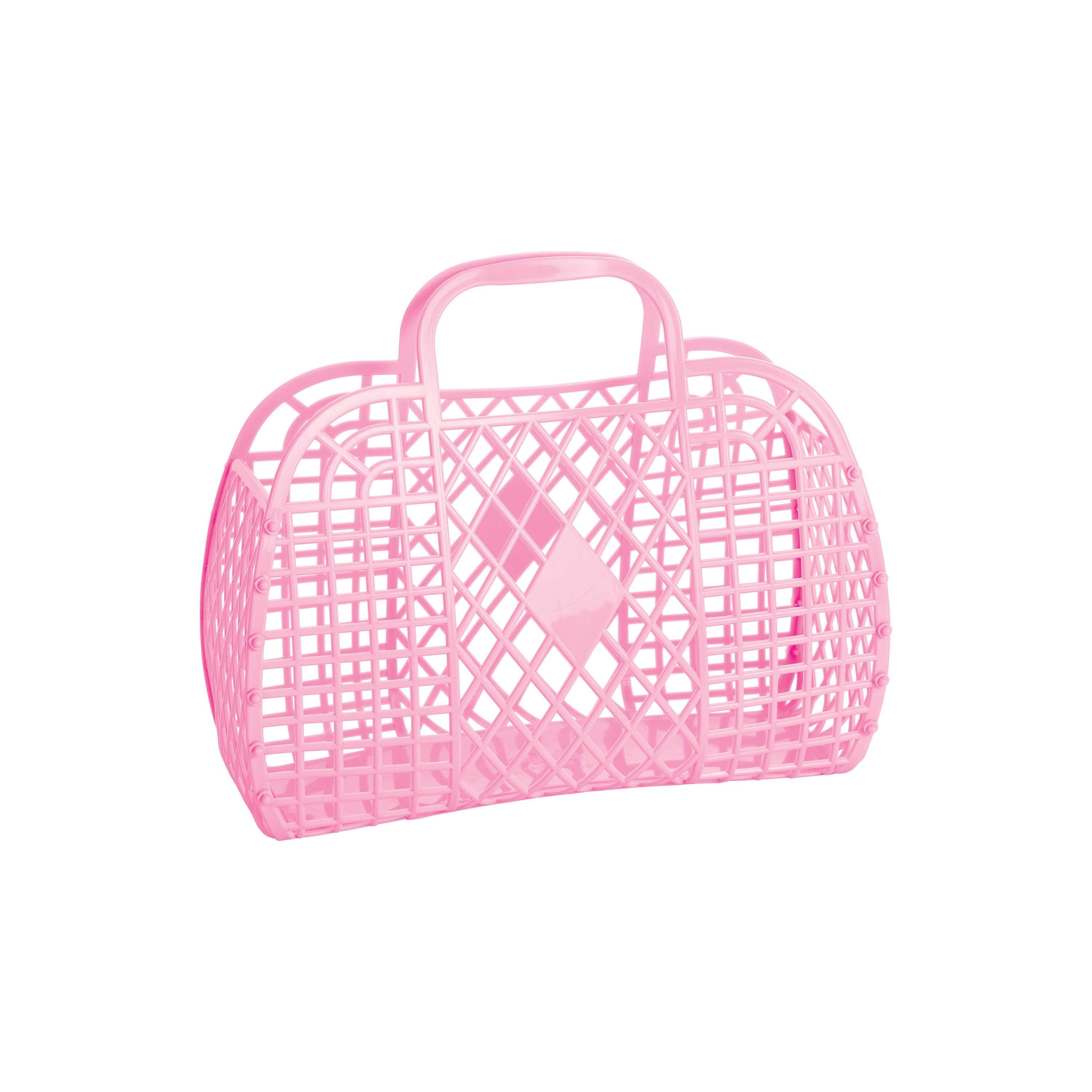 Sun Jellies | Small Retro Basket - Bubblegum Pink