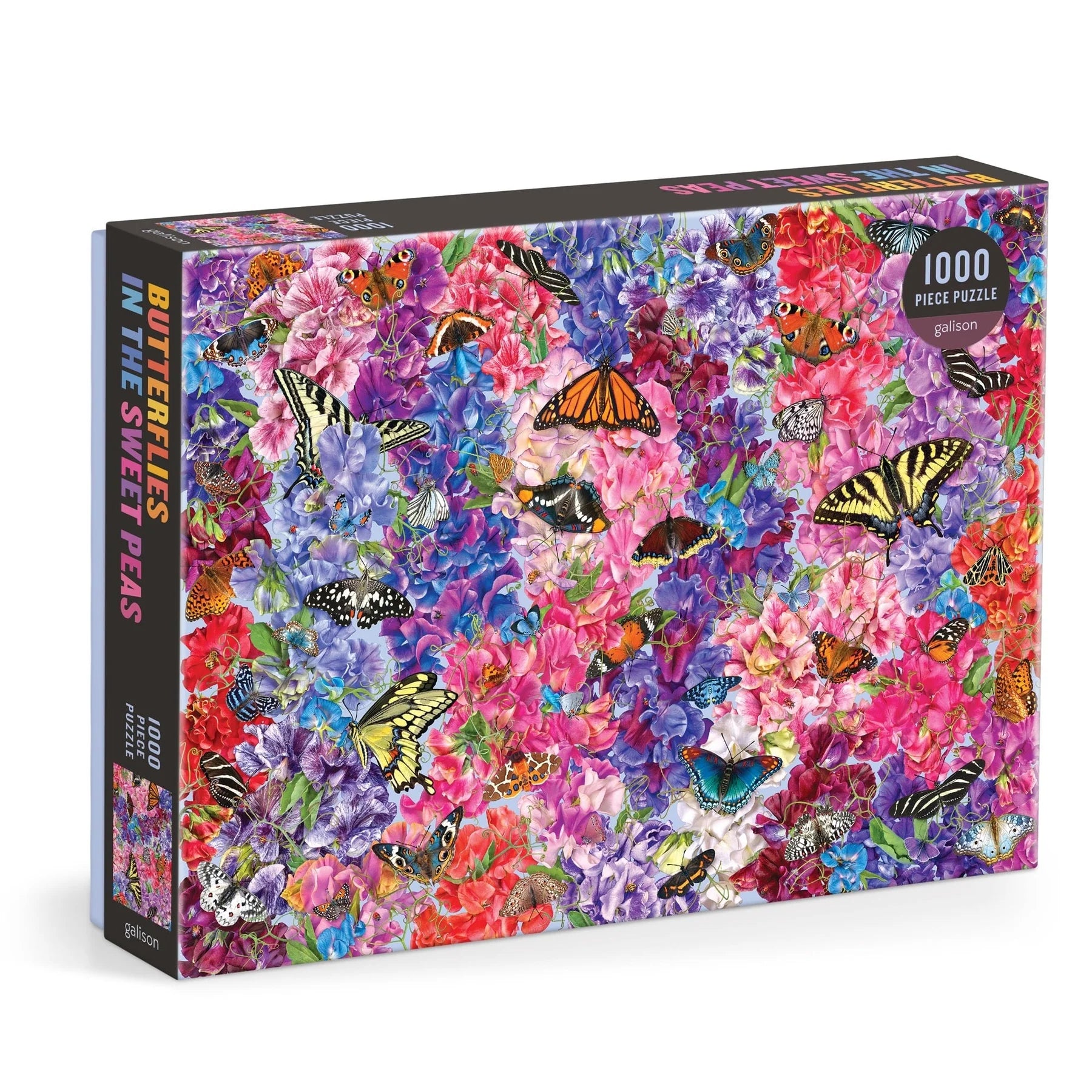 Galison | 1000pc Puzzle - Butterflies in the Sweet Peas