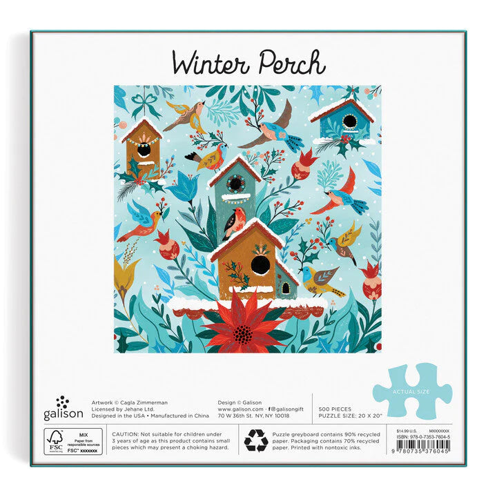 Galison | 500pc  Puzzle - Winter Perch