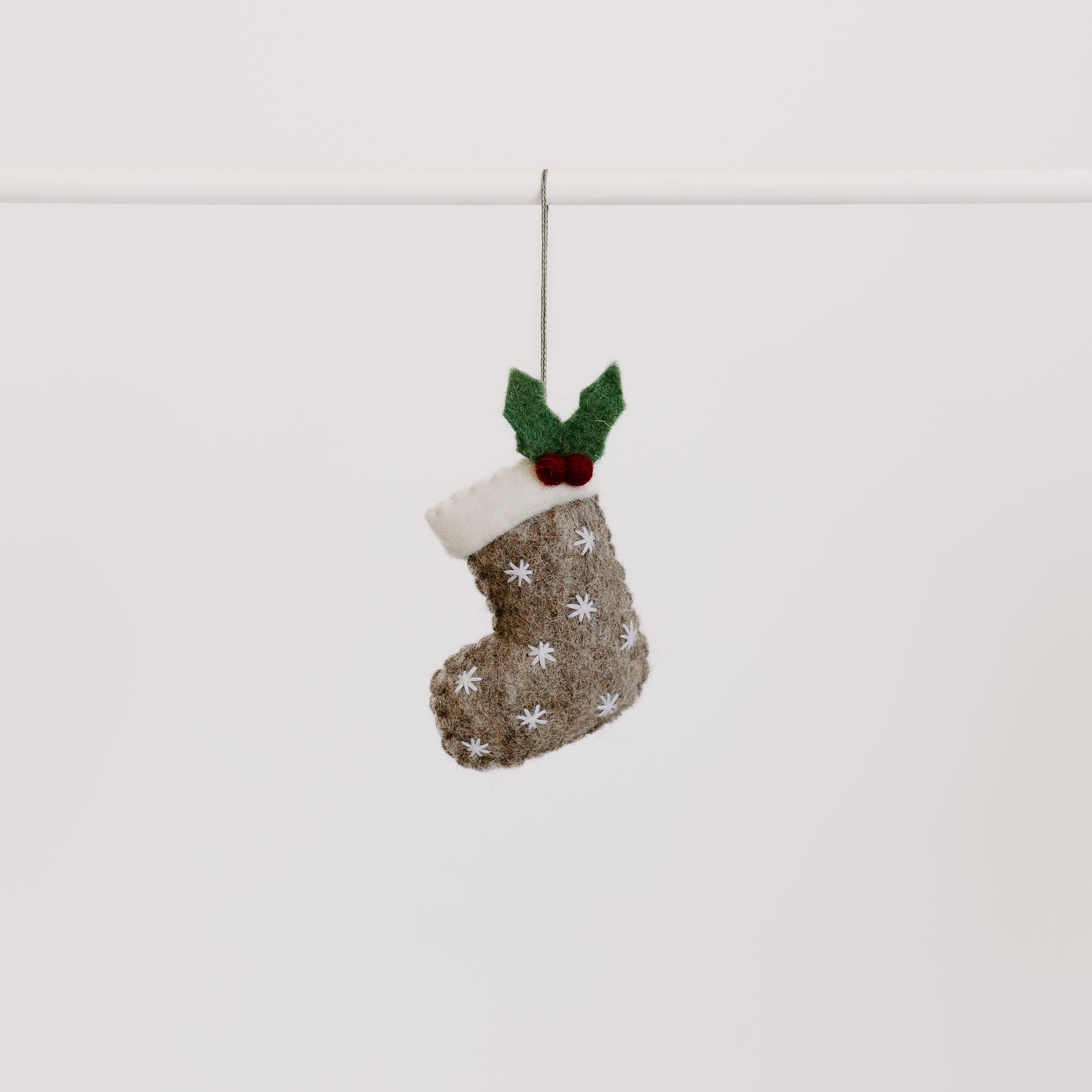 Pashom | Hanging Decoration - Stocking w/ Holly