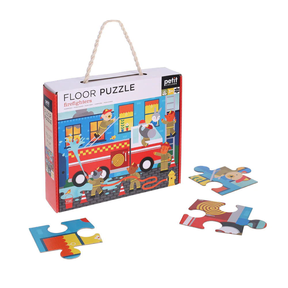 Petit Collage | Floor Puzzle - Firefighters