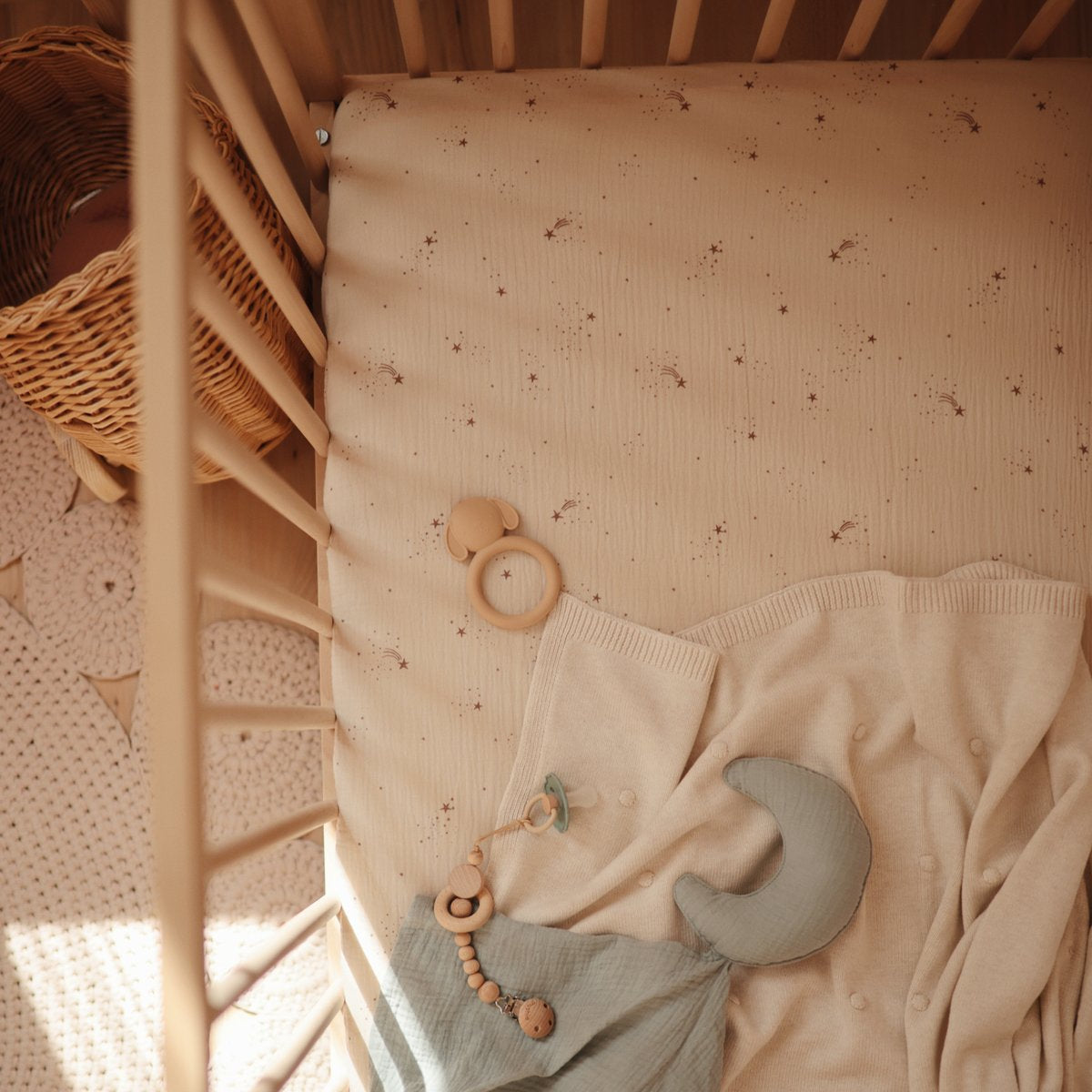 Mushie | Lovey Blanket - Roman Green Moon