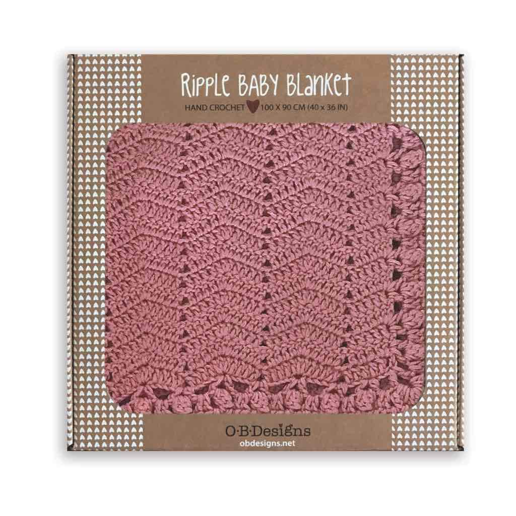 O.B Design | Crocheted Baby Blanket - Blush