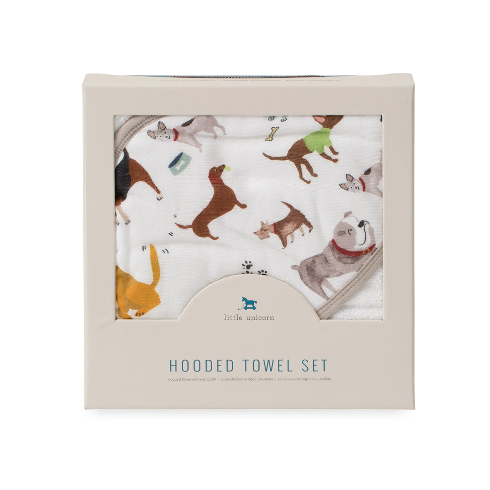 Little Unicorn | Hooded Towel & Wash Cloth - Woof