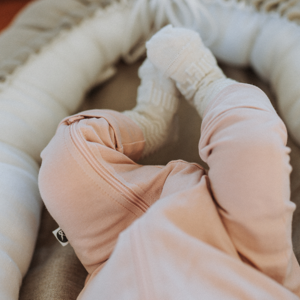 Lamington | Merino Baby Socks - Pearl