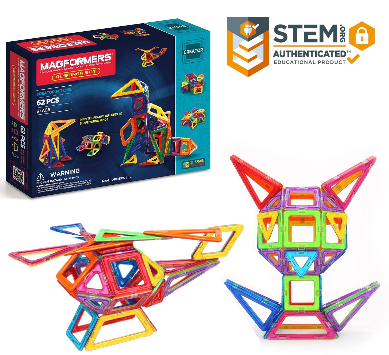 Magformers | Designer - 62 Piece Set