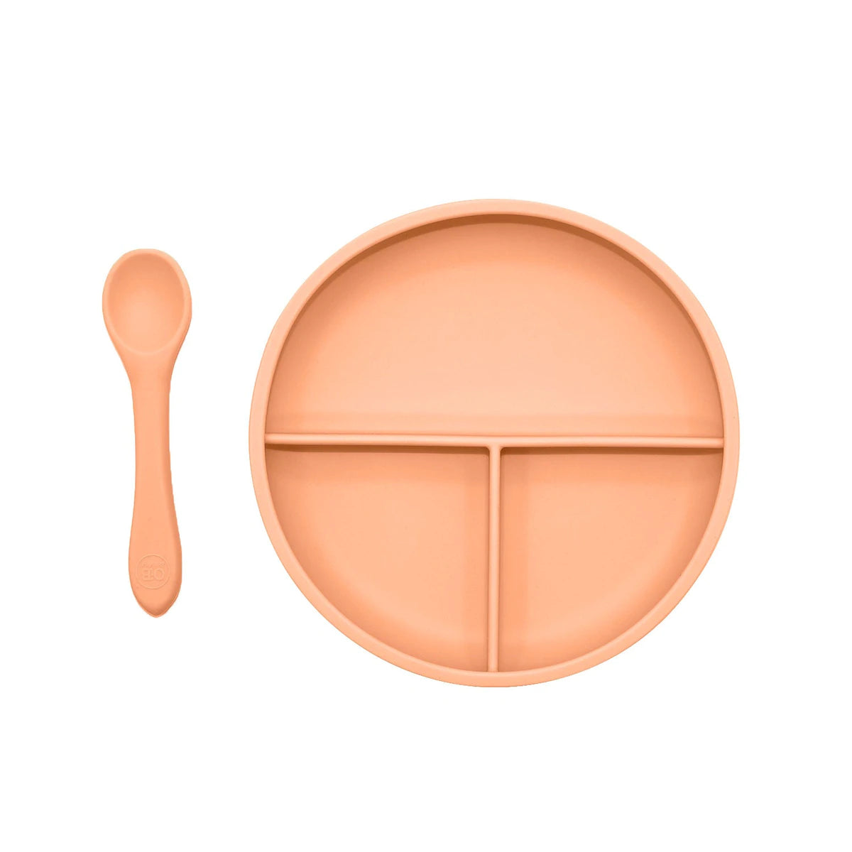O.B Design | Silicone Suction Divider Plate & Spoon Set