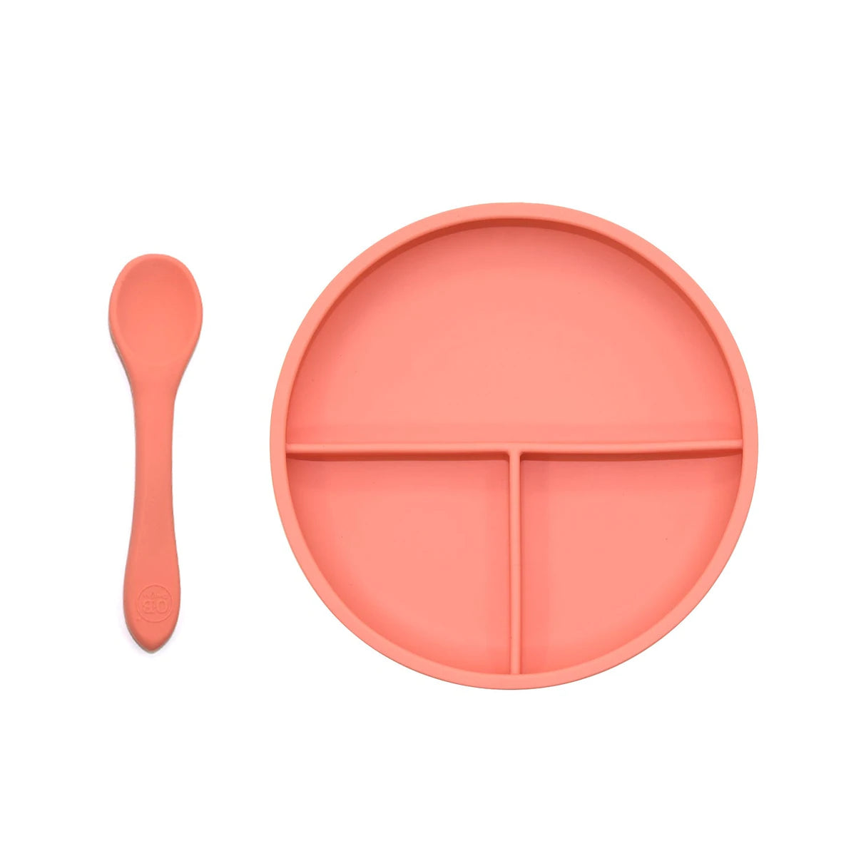 O.B Design | Silicone Suction Divider Plate & Spoon Set