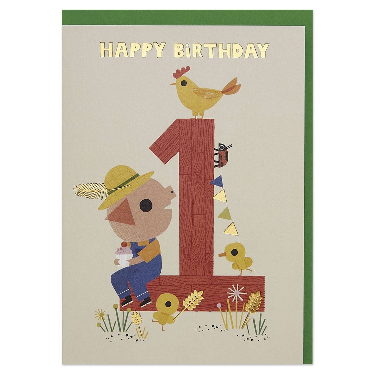 Birthday Card | Age 1 - Farm