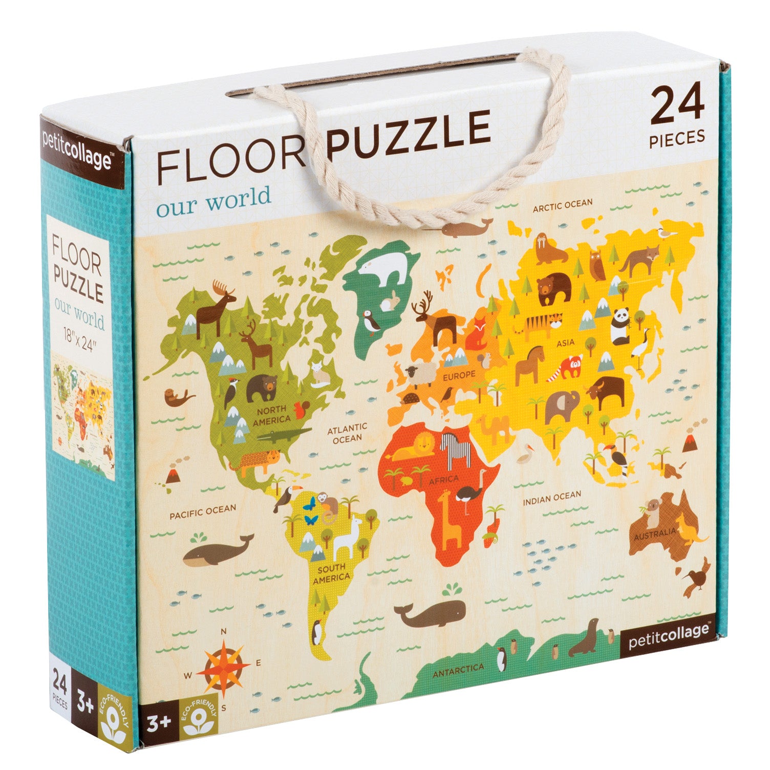 Petit Collage | Floor Puzzle - Our World