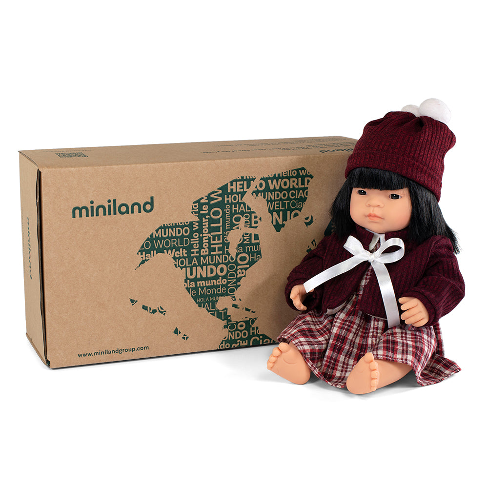 Miniland | 38cm Asian Girl - Boxed Set