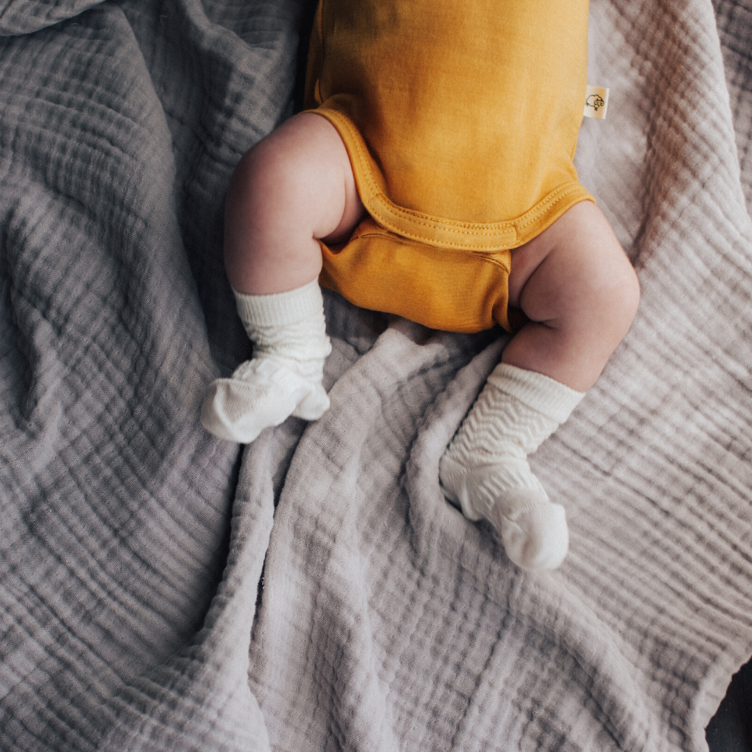 Lamington | Merino Baby Socks - Pearl
