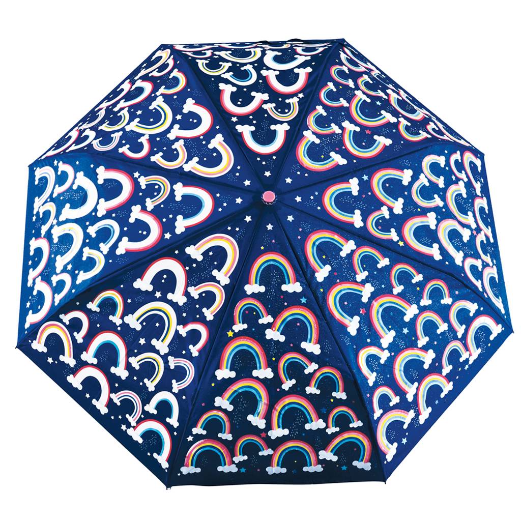 Floss & Rock | Fold Up Colour Change Umbrella - Rainbow