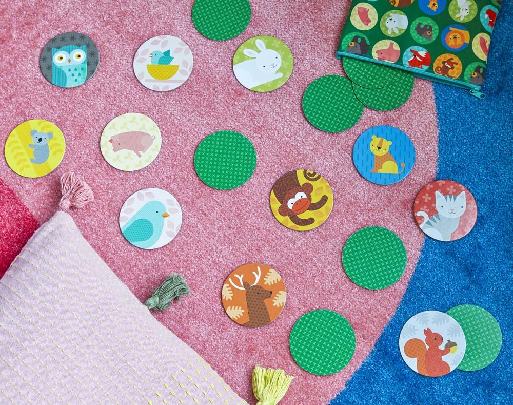 Petit Collage | On The Go Memory Game - Animals & Babies