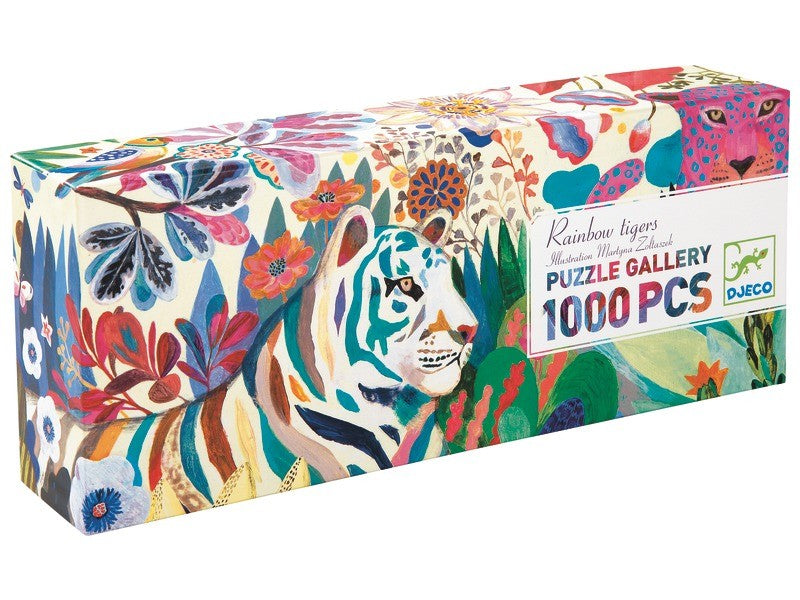 Djeco | Rainbow Tigers Puzzle - 1000pc
