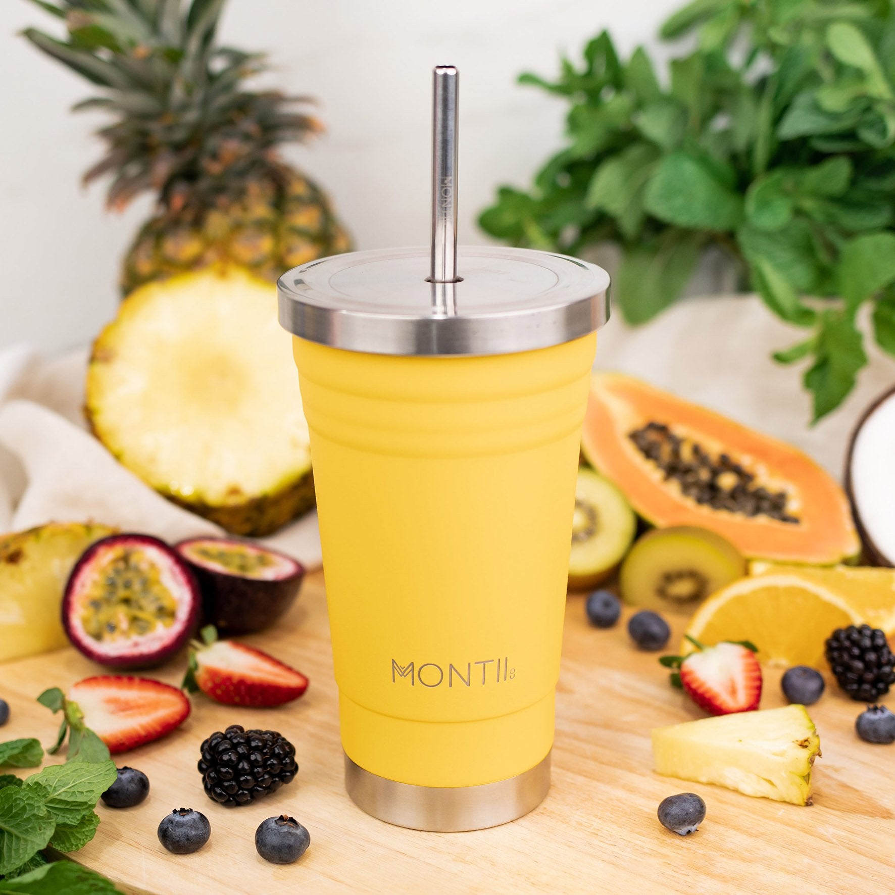 Montii Smoothie Cup Vacuum Insulated Stainless Steel 450ml Keeps cold for  6hrs BPA FREE Swipe to see available colors #smoothie…