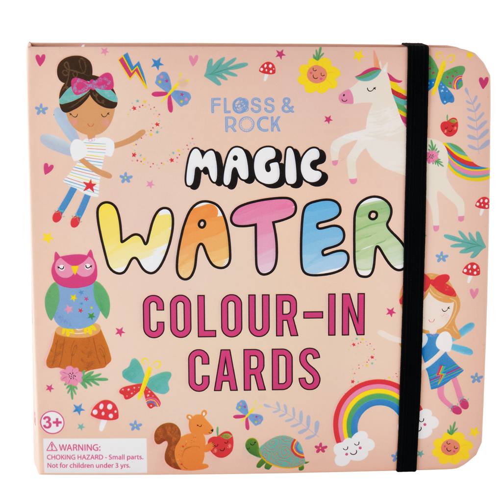 Floss & Rock | Magic Water Colour-in-Cards - Rainbow Fairy