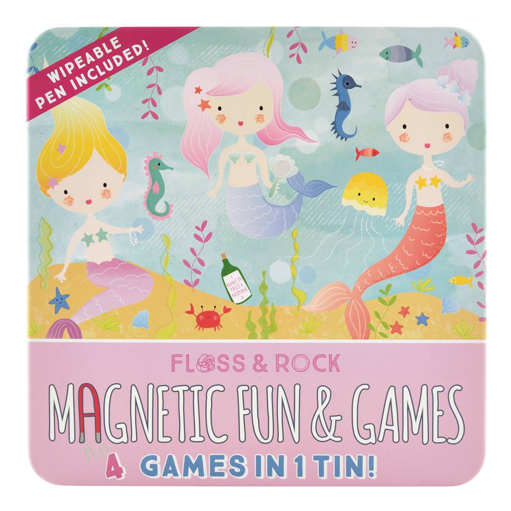 Floss & Rock | 4 in 1 Magnetic Games - Mermaid