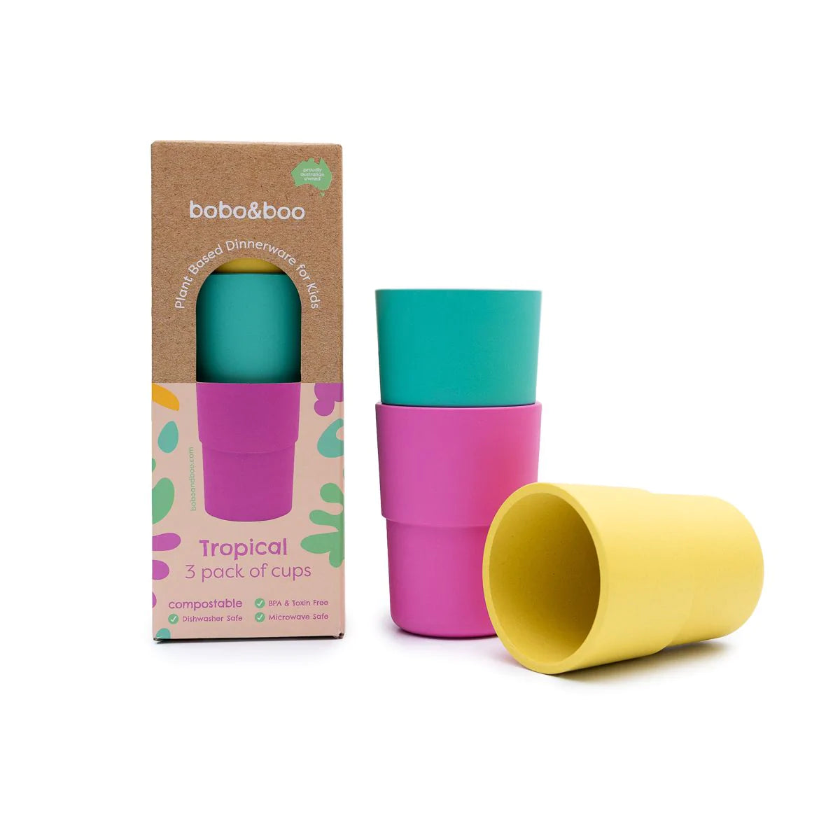 bobo & boo | Plant-Based Cup Set – Tropical