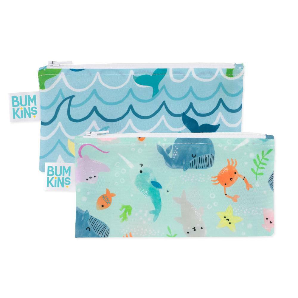 Bumkins | Small Snack Bag - Rolling with the Waves 2pk