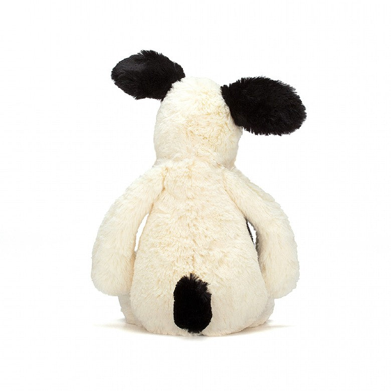 Jellycat | Bashful Black & Cream Puppy - Medium