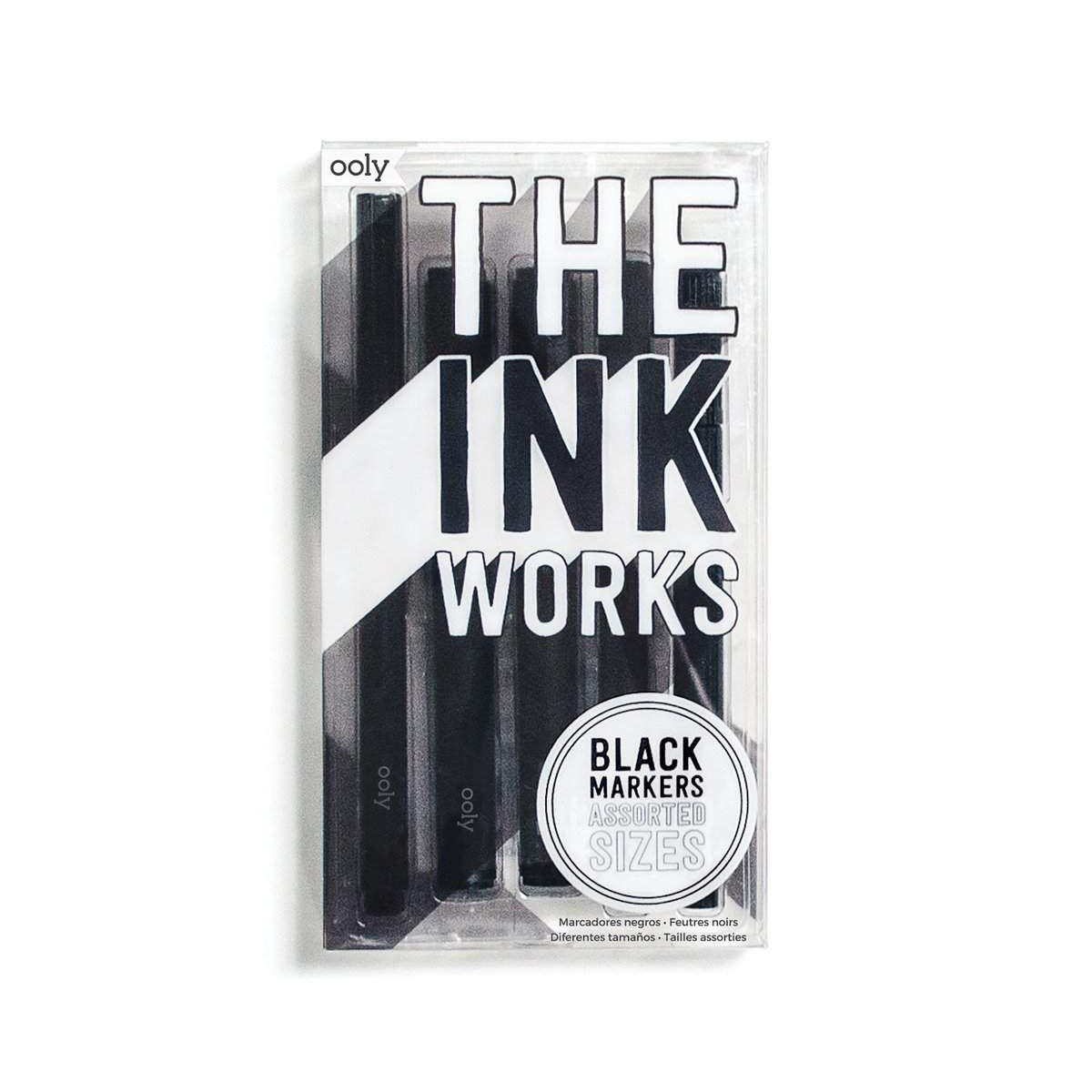 Ooly | The Ink Works Black Markers - 5pk
