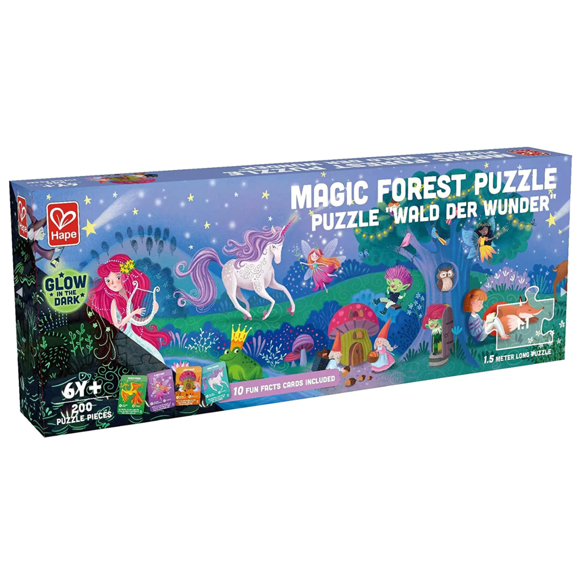 Hape | 200pc Glowing Puzzle - Magic Forest