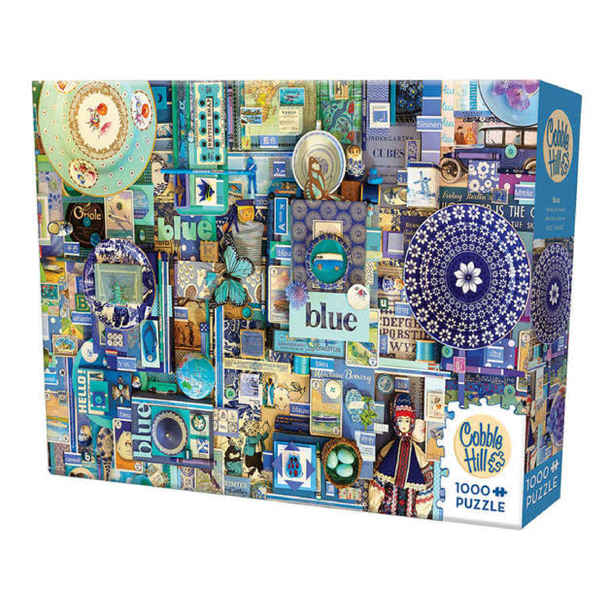 Cobble Hill | Rainbow Project Puzzle - Blue 1000pc