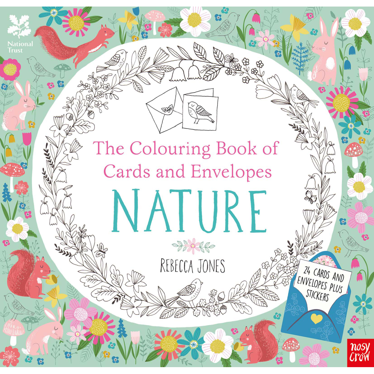Colouring Cards and Envelopes - Nature