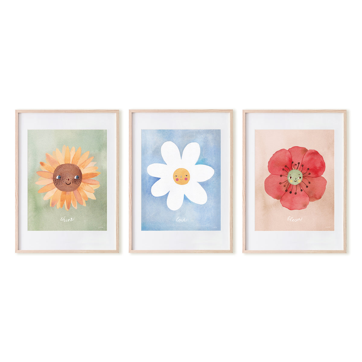 Mushie | Floral Poster Set - Bloom / Love / Shine