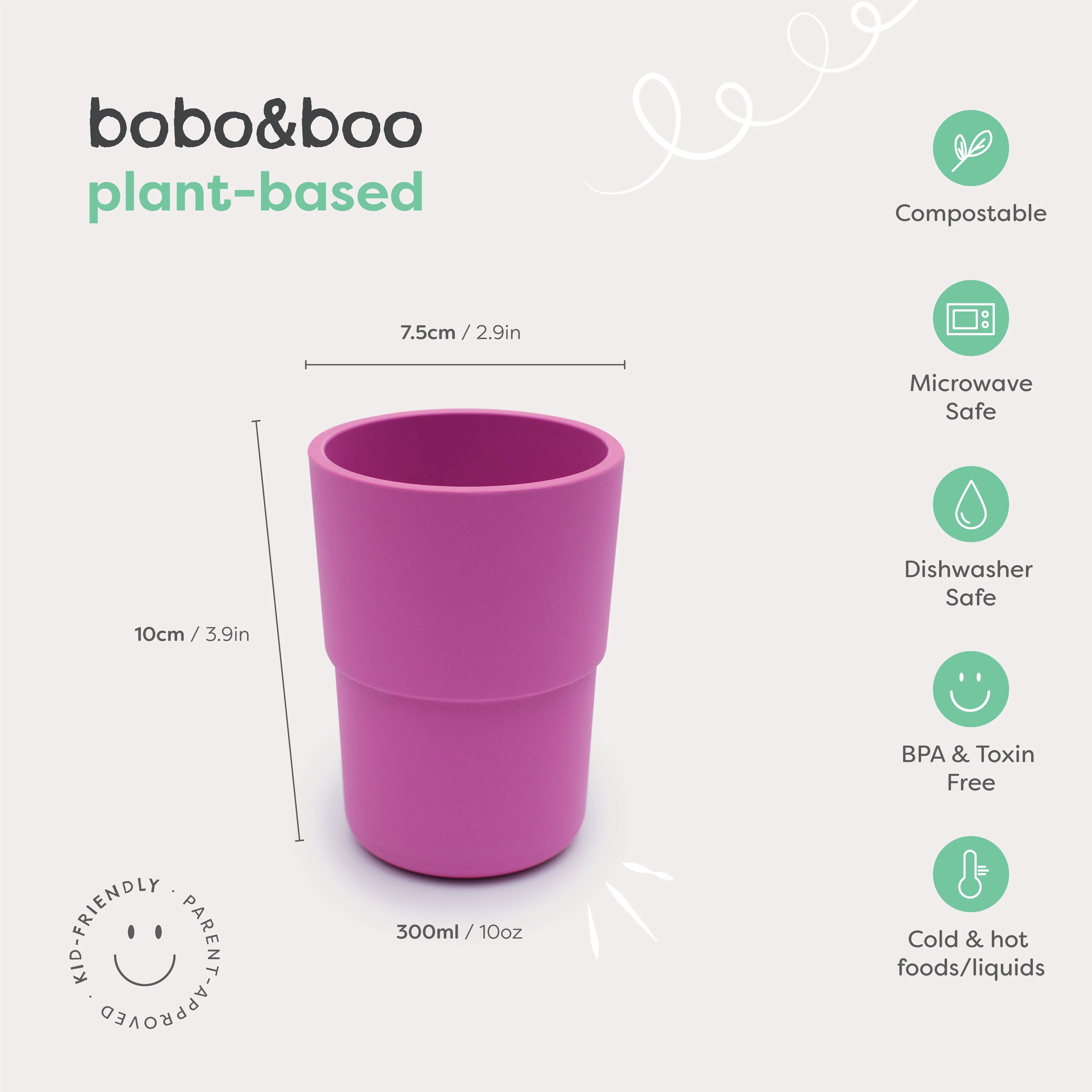 bobo & boo | Plant-Based Cup Set – Tropical