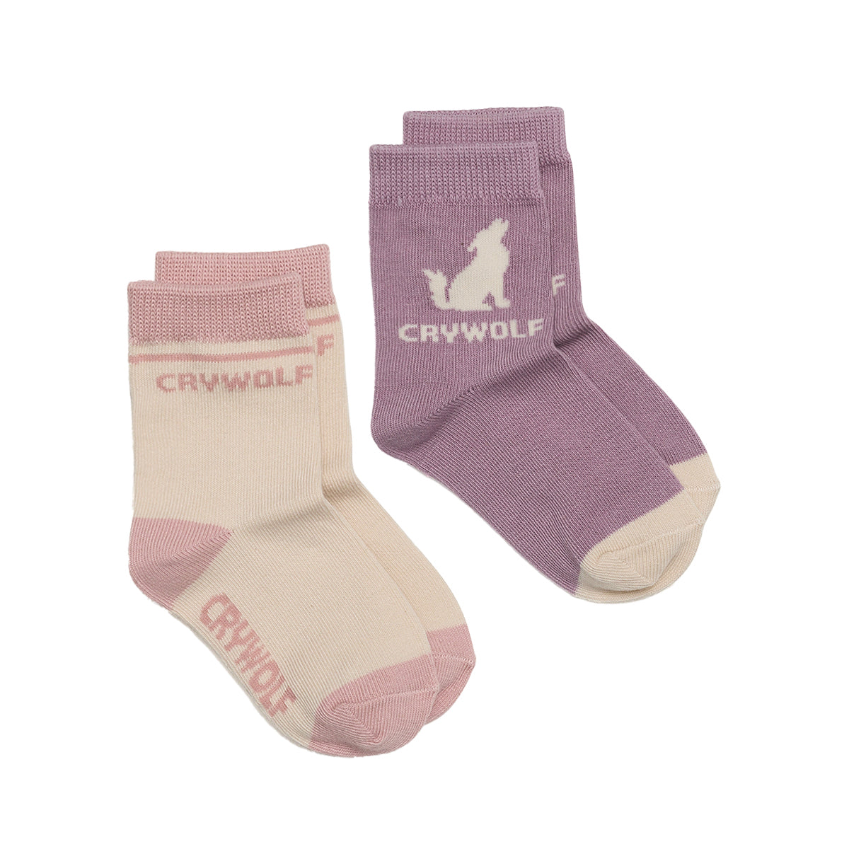 Crywolf | Socks 2pk - Lilac & Blush