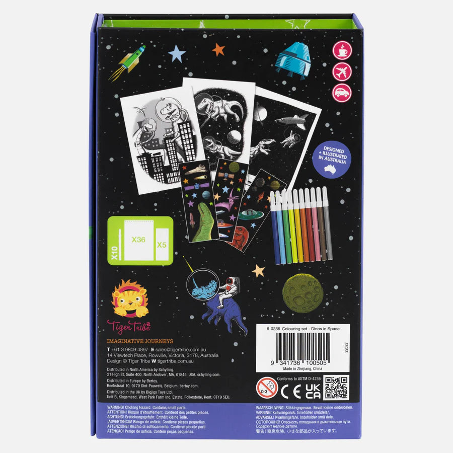 Tiger Tribe | Colouring Set - Dinos in Space