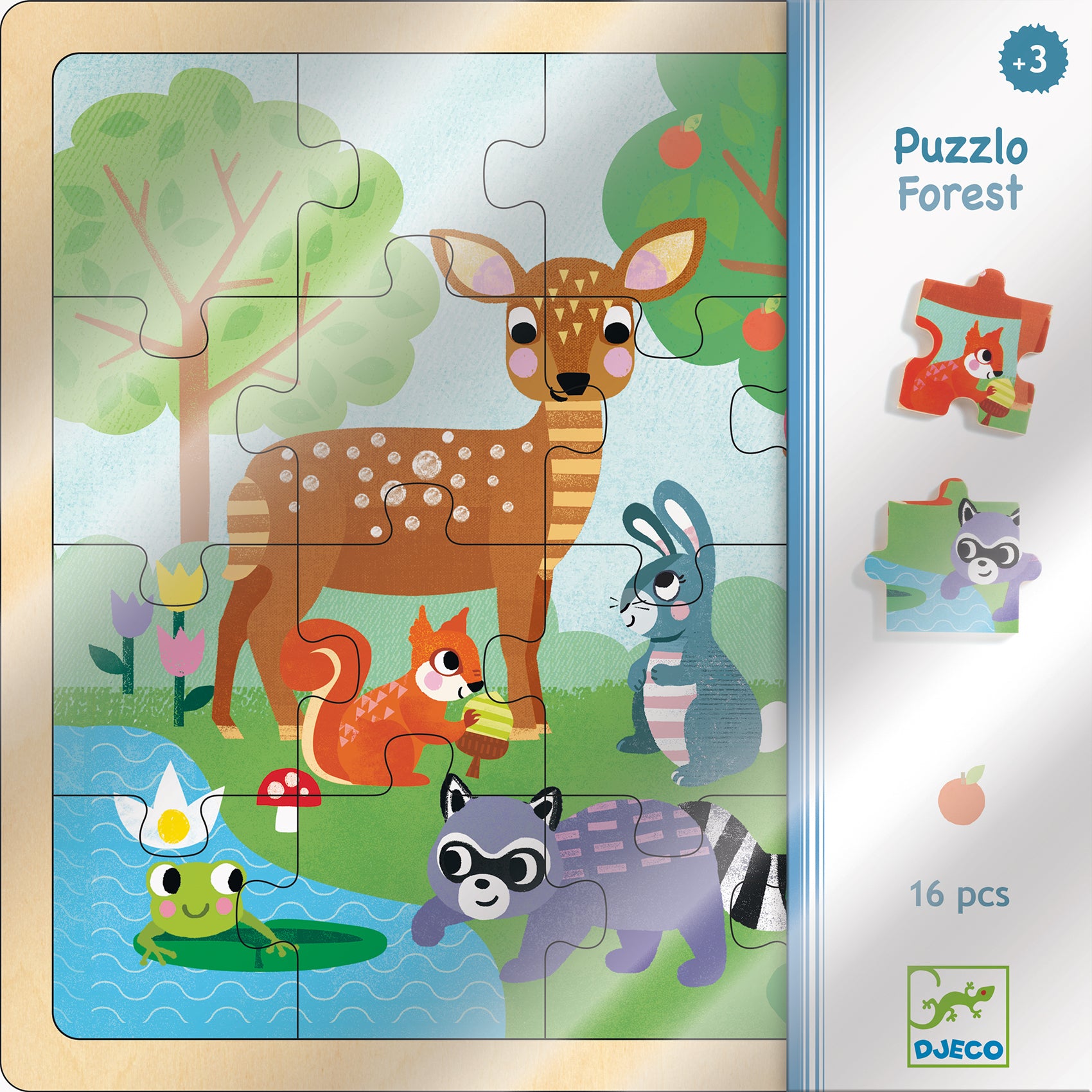 Djeco | 16pc Wooden Puzzle - Forest